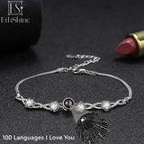 EthShine Photo Bracelet for Women Sterling Silver Personalized Picture Bracelet
