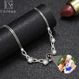 EthShine Photo Bracelet for Women Sterling Silver Personalized Picture Bracelet