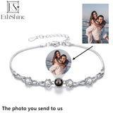 EthShine Photo Bracelet for Women Sterling Silver Personalized Picture Bracelet