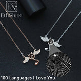 EthShine Photo Projection Pendant Necklace 925 Sterling Silver
