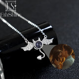 EthShine Photo Projection Pendant Necklace 925 Sterling Silver