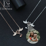 EthShine Photo Projection Pendant Necklace 925 Sterling Silver