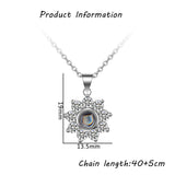 EthShine 925 Silver Photo Necklace for Women Personalized Jewelry