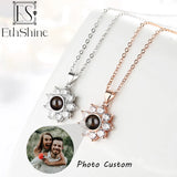 EthShine 925 Silver Photo Necklace for Women Personalized Jewelry