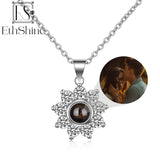 EthShine 925 Silver Photo Necklace for Women Personalized Jewelry