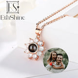 EthShine 925 Silver Photo Necklace for Women Personalized Jewelry