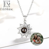 EthShine 925 Silver Photo Necklace for Women Personalized Jewelry