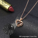 Personalized Heart Picture Necklace 925 Sterling Silver Projection Pendant
