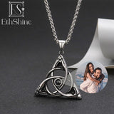 EthShine Personalized Projection Necklace Men Photo Necklace Pendant