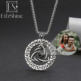 EthShine Personalized Projection Necklace Men Photo Necklace Pendant