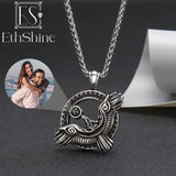 EthShine Personalized Projection Necklace Men Photo Necklace Pendant