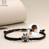 EthShine S925 Pet Photo Projection Bracelet Cat Dog Paw Photo Necklace