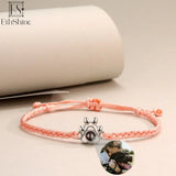 EthShine S925 Pet Photo Projection Bracelet Cat Dog Paw Photo Necklace