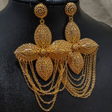Ethiopia Africa Dubai Earrings for Women Metal Wedding Jewelry
