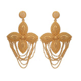 Ethiopia Africa Dubai Earrings for Women Metal Wedding Jewelry