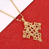 Ethiopia Cross Necklace African Ethnic Jewelry Gift