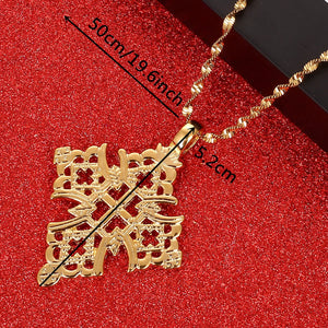 Ethiopia Cross Necklace African Ethnic Jewelry Gift