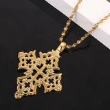 Ethiopia Cross Necklace African Ethnic Jewelry Gift
