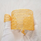 Ethiopia Bangles Ring Middle East Bracelets Dubai African Female Bride Jewelry