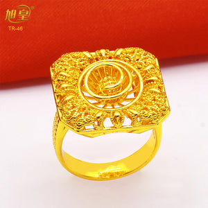 Ethiopia Plated Rings For Women African Charm Finger Rings