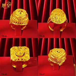 Ethiopia Plated Rings For Women African Charm Finger Rings