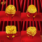 Ethiopia Plated Rings For Women African Charm Finger Rings