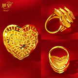 Ethiopia Plated Rings For Women African Charm Finger Rings