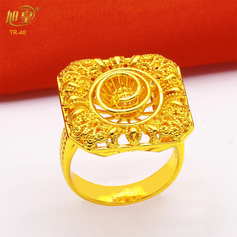 Ethiopia Plated Rings For Women African Charm Finger Rings