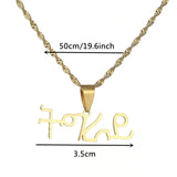 Ethiopia Tigray Region Necklace Stainless Steel Eritrea Language Tigrigna