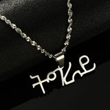 Ethiopia Tigray Region Necklace Stainless Steel Eritrea Language Tigrigna