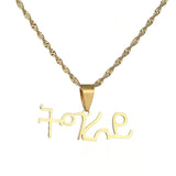 Ethiopia Tigray Region Necklace Stainless Steel Eritrea Language Tigrigna