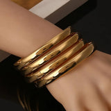Ethiopian 4pcs Bangles Dubai Bangles For Women Glossy Plain Bangles Jewelry