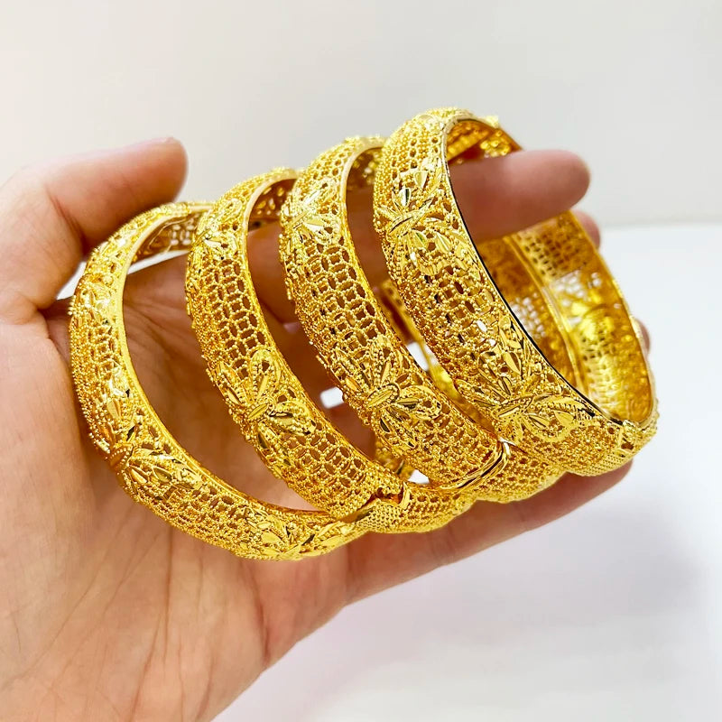 Ethiopian Bangle Bracelets for Women Dubai Bride Wedding Bracelet