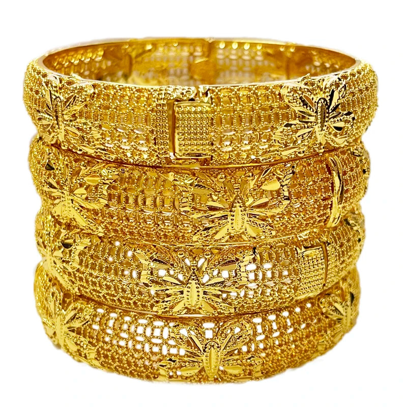 Ethiopian Bangle Bracelets for Women Dubai Bride Wedding Bracelet