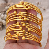 Ethiopian Bangles for Girls Dubai 24k Jewelry Party Gift