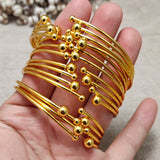 Ethiopian Bangles for Girls Dubai 24k Jewelry Party Gift