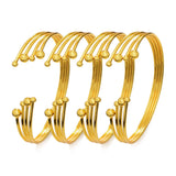 Ethiopian Bangles for Girls Dubai 24k Jewelry Party Gift