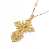 Ethiopian Big Cross Pendant Necklace for Women Eritrea Jewelry