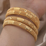 24k Ethiopian Bracelts Jewelry for Women Men Habesha Party Bangles