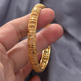 Ethiopian Dubai Arab Bracelets 24k Bangles For Women Girls Wedding Jewelry