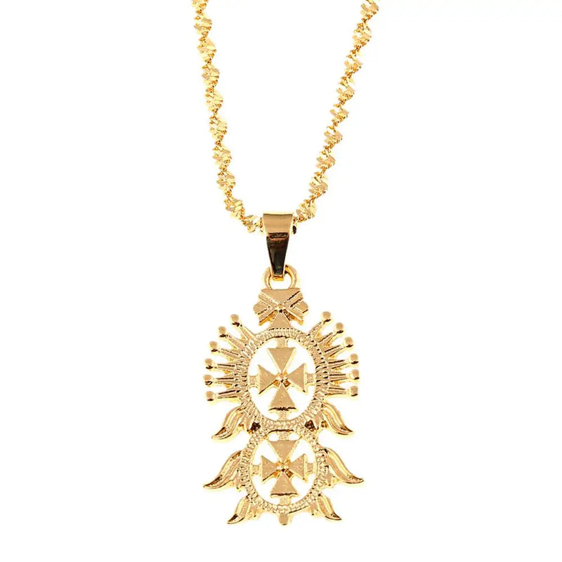 Ethiopian Cross Pendant Necklace Ethiopian Eritrea Jewelry