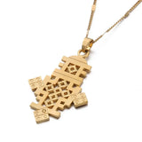 Ethiopian Classic Cross Pendant Necklace African Chain Jewelry