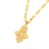 Ethiopian Coptic Cross Pendant Necklace African Wedding Jewelry