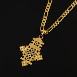 Ethiopian Coptic Cross Pendant Necklace African Wedding Jewelry