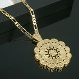 Ethiopian African Arab Flower Pendant Necklace