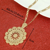 Ethiopian African Arab Flower Pendant Necklace