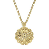 Ethiopian African Arab Flower Pendant Necklace