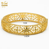 24K Ethiopian Jewelry Bangles For Women Wedding Bracelet On Hand