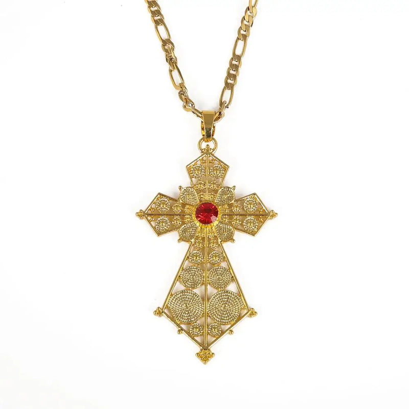 Ethiopian Pendant Necklace Jewelry for Eritrean Women Wedding