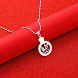 Ethiopian Lion Silver Pendant Necklace for Wedding Party